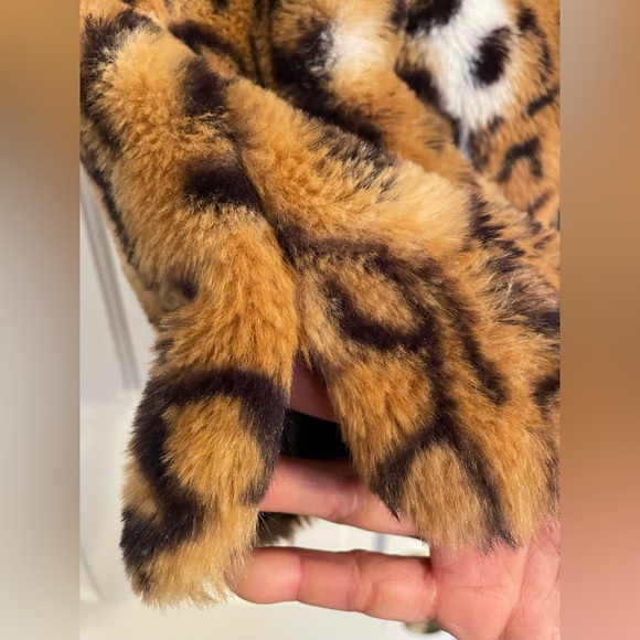 MARC NEW YORK faux fur leopard print vest Sz L - Picture 6 of 8